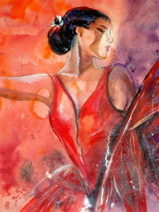 Tango, 56x78, tempera su carta. Costo €1.600,00