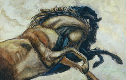 Galoppo, 70x100, tecnica mista.